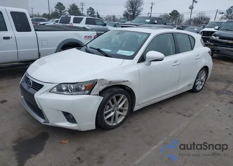 2014 Lexus Ct 200H из США, поврежденный, VIN JTHKD5BH0E2187554